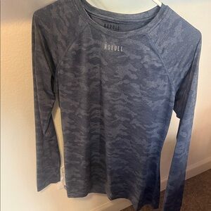 NOBULL Long Sleeve Camo Performance Top - Slate